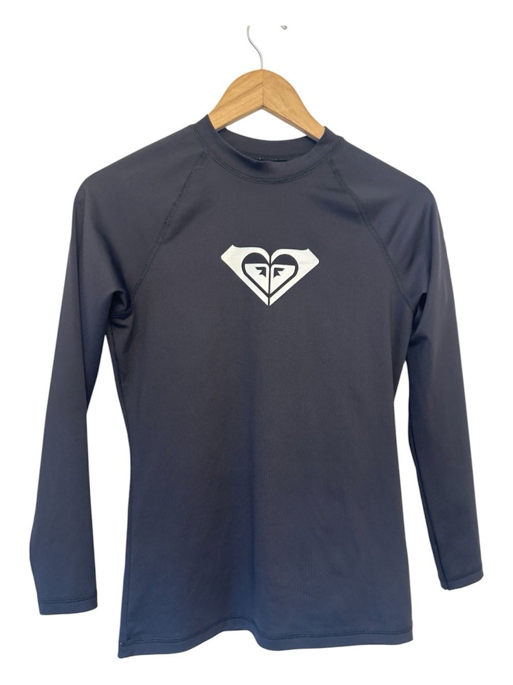 Roxy Girls Whole Hearted Long-Sleeve Swimwear Rashguard Anthracite
